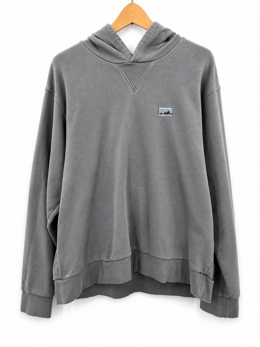 Patagonia Daily Hoody Sweatshirt men’s 0534 gray 100% organic cotton plain